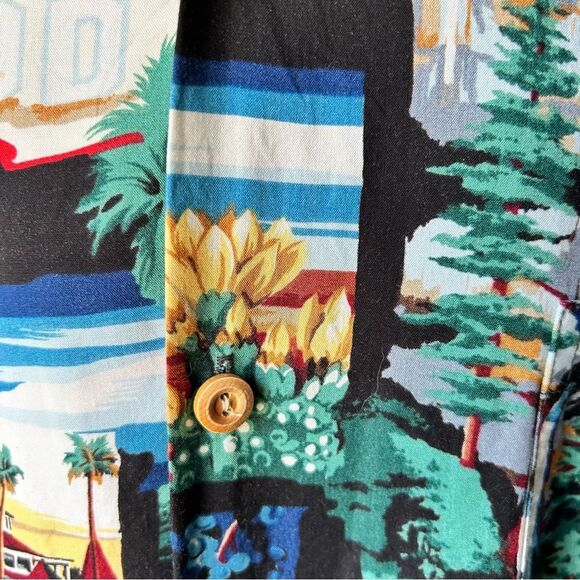 Vintage Paradise Found Hollywood Hawaiian Shirt - Large - Picture 4 of 6